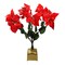 Northlight 20" Fiber Optic Lighted Red Poinsettia Artificial Christmas Plant